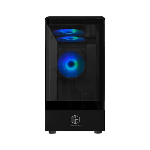 CUBE GAMING Casing Clarix M-ATX Panoramic Curve Tempered Glass - Black