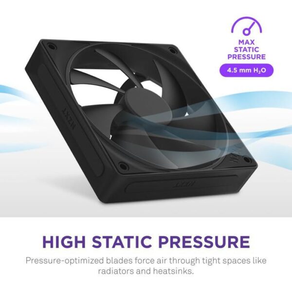NZXT Fan Casing F140P Static Pressure 140mm Single - Matte Black