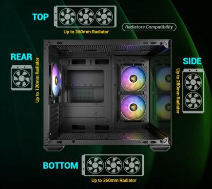 ANTEC Casing CX600M ARGB Mini Tower Dual Chamber