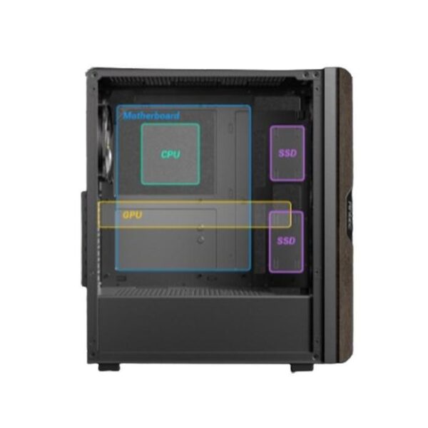 ANTEC Casing AX63 Wood ARGB Mid Tower