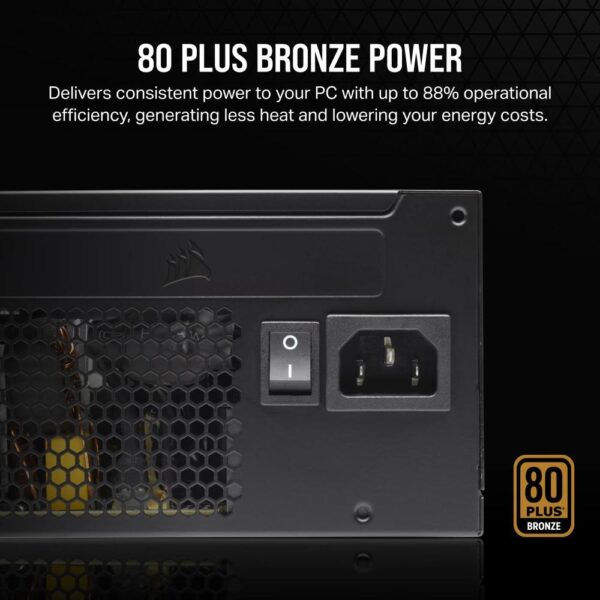 CORSAIR Power Supply CX550 550W 80+ Bronze