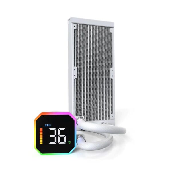 MONTECH CPU Cooler HyperFlow Digital 240 ARGB AIO - White