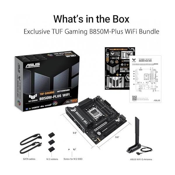 ASUS Motherboard TUF Gaming B850M-Plus WiFi MicroATX - Socket AM5 DDR5
