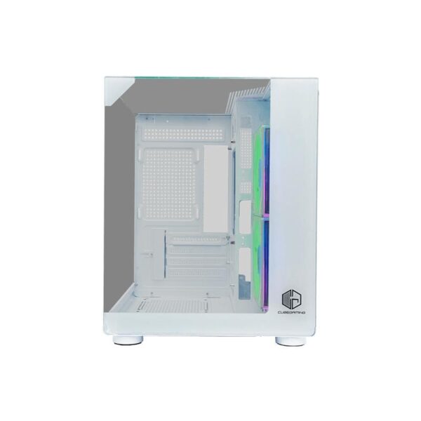 CUBE GAMING Casing Premium Cielo V2 M-ATX Tempered Glass - White
