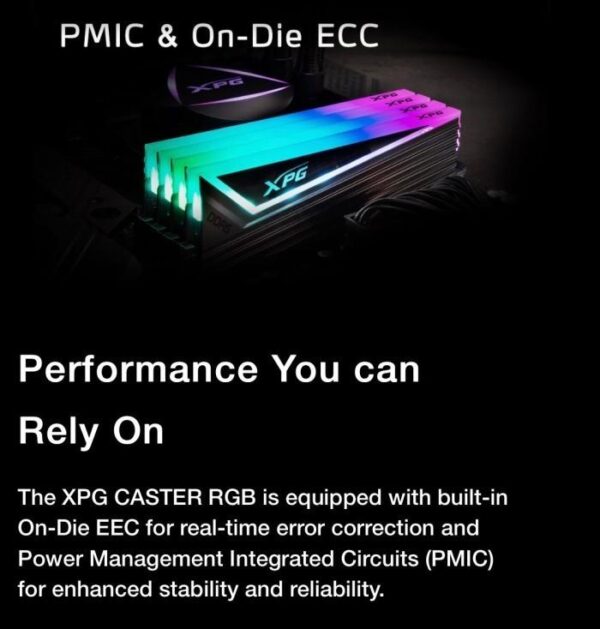 ADATA RAM XPG Caster RGB DDR5 32GB (1x32GB) 6400MHz