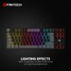 FANTECH Keyboard Atom87 MK876 V2 Sumi Edition RGB Mechanical TKL - Black
