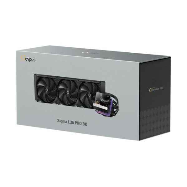 OCYPUS CPU Cooler Sigma L36 Pro Liquid 360mm LCD IPS - Black