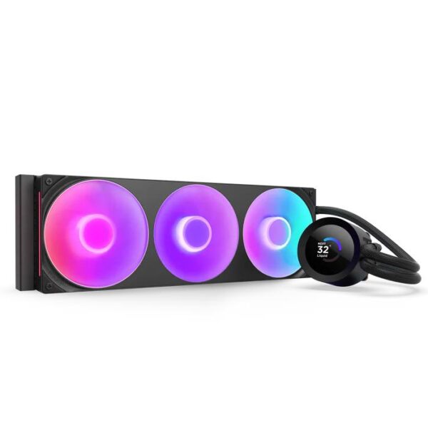 NZXT CPU Cooler Kraken Plus 360 RGB AIO 1.54" LCD - Black