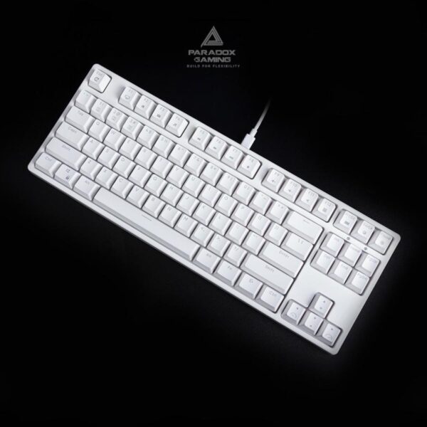 PARADOX GAMING Keyboard Ghost87 ABS Hotswap - White