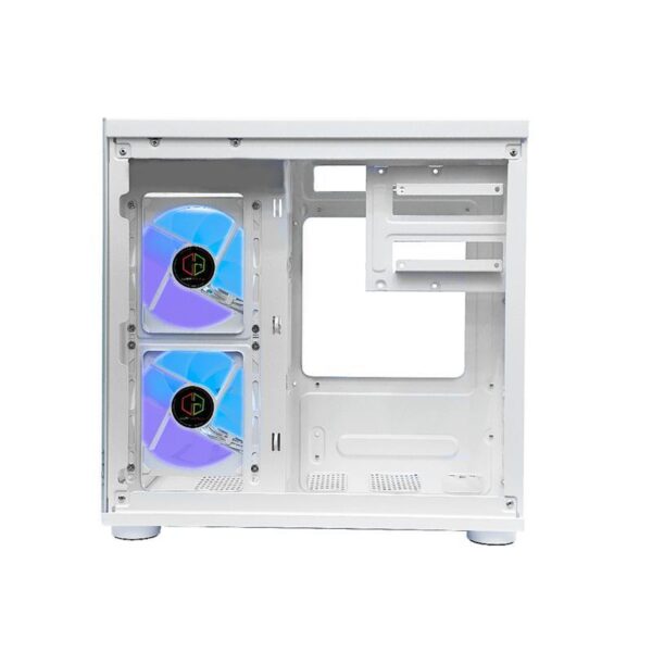 CUBE GAMING Casing Premium Cielo V2 M-ATX Tempered Glass - White