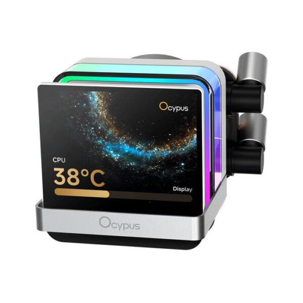 OCYPUS CPU Cooler Sigma L24 Pro Liquid 240mm LCD IPS - White