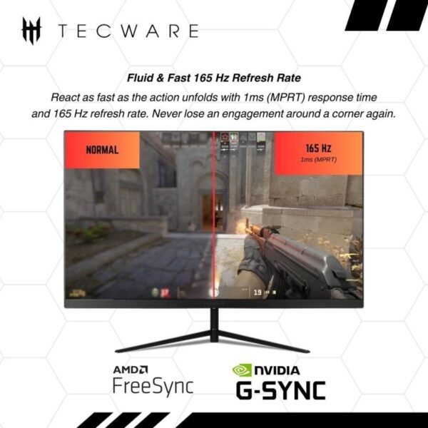 TECWARE Monitor Prime F2416IF 24 Inch IPS FHD 165Hz 1ms