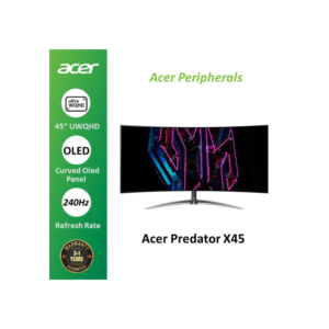 ACER Monitor Predator X45 45 Inch Curved OLED UWQHD 240Hz