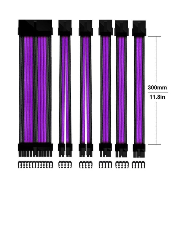 acf8c0563c354afebbbfa8bdc2683fe0tplv-aphluv4xwc-origin-jpeg.jpeg EZDIY-FAB PSU Cable Extension 16AWG 6 Cable V2 EZDPI228-5 - Black Purple