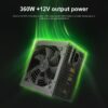 SEGOTEP Power Supply AN400W 400W 80+ White Flat Cable Non Modular