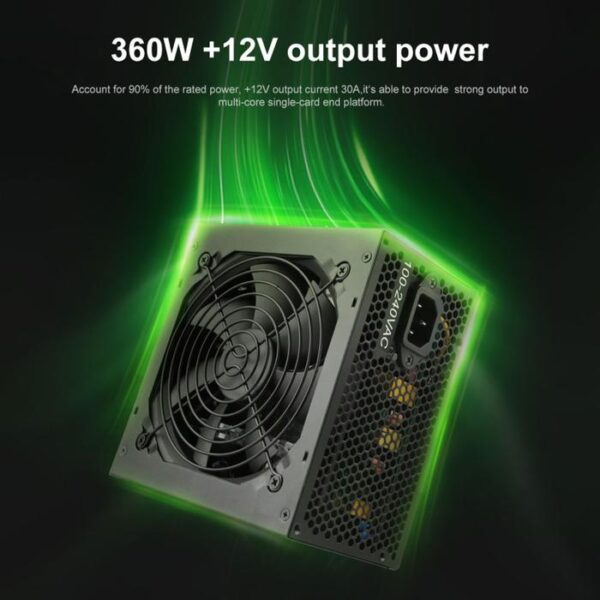 SEGOTEP Power Supply AN400W 400W 80+ White Flat Cable Non Modular