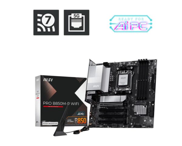 ae0f15699e5a4be5b42eeaf0c3d3379dtplv-aphluv4xwc-origin-jpeg.jpeg MSI Motherboard PRO B850M-P WiFi mATX - Socket AM5 DDR5