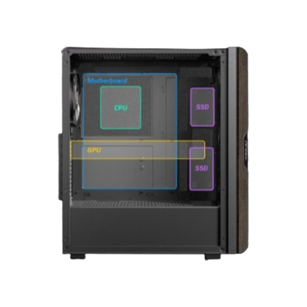 ANTEC Casing AX63 Wood ARGB Mid Tower