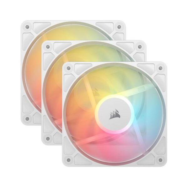 CORSAIR Fan Casing RS120-R ARGB PWM Reverse 120mm Triple Pack - Black