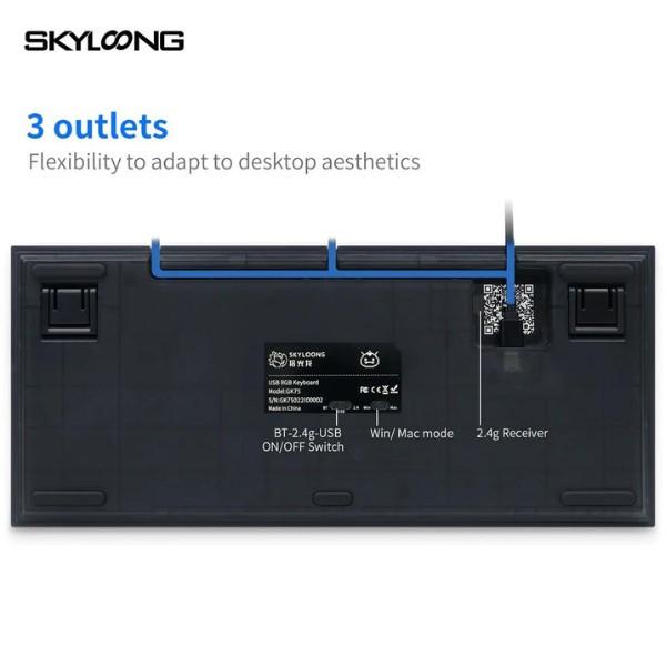 b7415356757e4b0c9067e052f6af60b3tplv-aphluv4xwc-origin-jpeg.jpeg SKYLOONG Keyboard GK75 Wireless Hotswap Glacier Mechanical PBT - Ti Gray