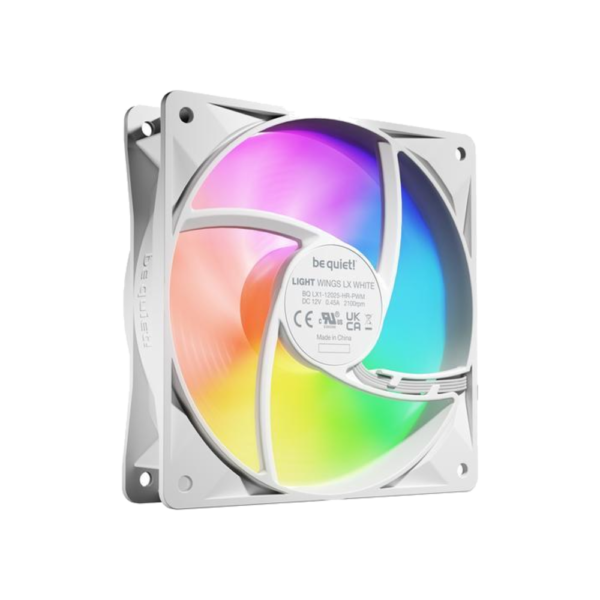 BE QUIET Fan Casing Light Wings LX PWM High Speed 120mm Triple Pack - White