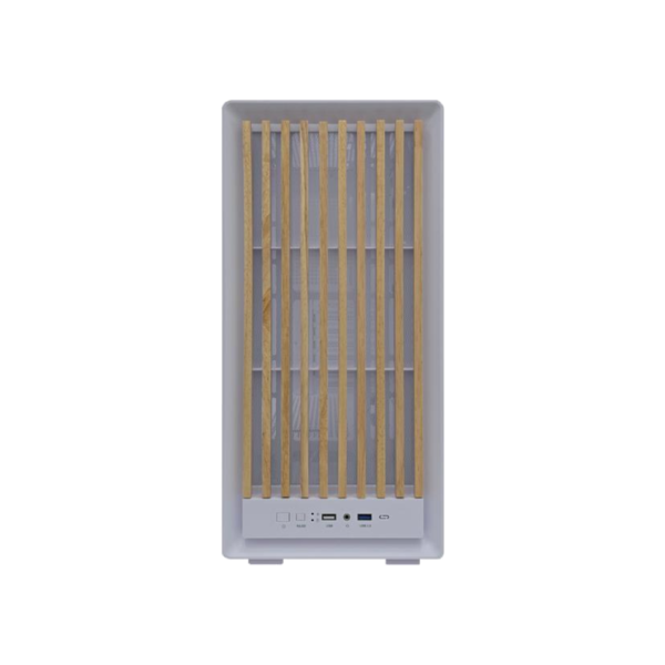 cube-gaming-casing-catrize-atx-mesh-wood-tempered-glass-whit CUBE GAMING Casing Catrize ATX Mesh Wood Tempered Glass - White