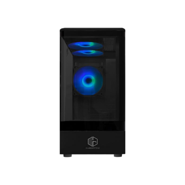 CUBE GAMING Casing Clarix M-ATX Panoramic Curve Tempered Glass - Black