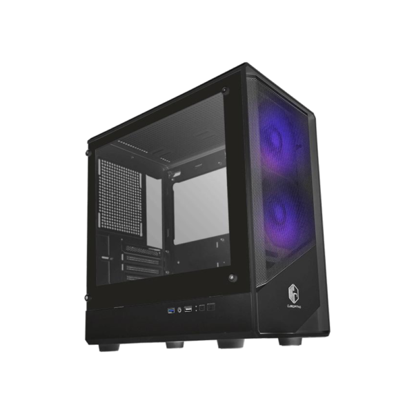 cube-gaming-casing-nast-m-atx-mesh-tempered-glass-black CUBE GAMING Casing Nast M-ATX Mesh Tempered Glass - Black