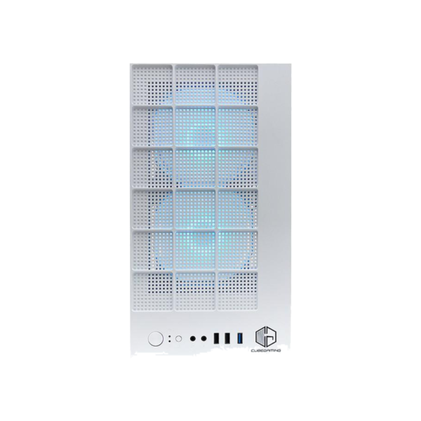 cube-gaming-casing-shack-m-atx-tempered-glass-white CUBE GAMING Casing Shack M-ATX Tempered Glass - White
