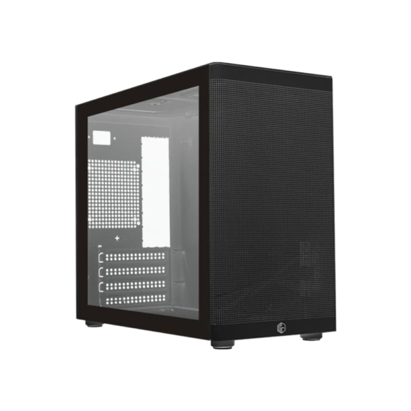 CUBE GAMING Casing Veeka Mini Mesh Tempered Glass - White