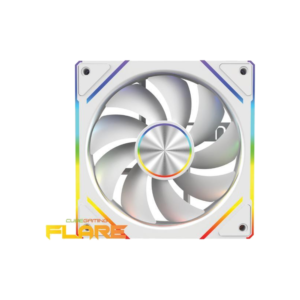 cube-gaming-fan-casing-flare-reverse-pwm-argb-120mm-white CUBE GAMING Fan Casing Flare Reverse PWM ARGB 120mm - White
