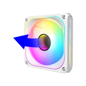 cube-gaming-fan-casing-vanta-ring-reverse-pwm-argb-120mm-whi CUBE GAMING Fan Casing Vanta Ring Reverse PWM ARGB 120mm - White