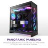 NZXT Casing H9 Flow RGB+ Dual Chamber Mid Tower ATX Control Hub - Black