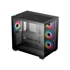 DEEPCOOL Casing CG530 4F ATX Panoramic 4 Fan ARGB - Black