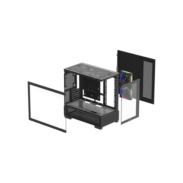 DEEPCOOL Casing CL6600 ATX With Liquid Cooler - Black