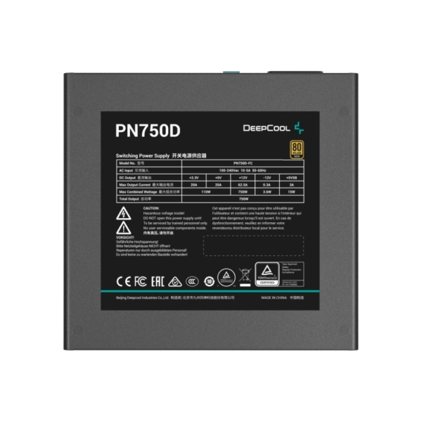 DEEPCOOL Power Supply PN750D 750W 80+ Gold