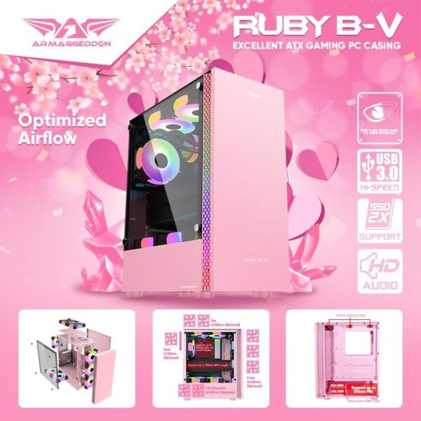 ARMAGGEDDON Casing Ruby B-V ATX