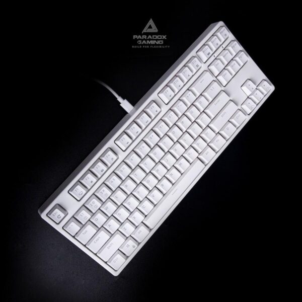 PARADOX GAMING Keyboard Ghost87 ABS Hotswap - White