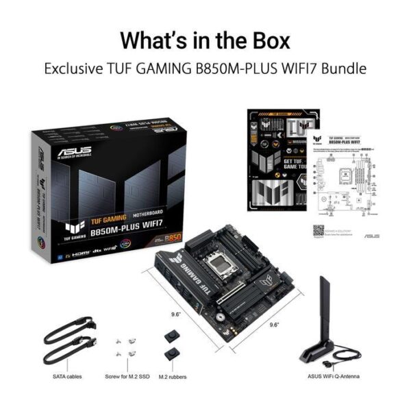 ASUS Motherboard TUF Gaming B850M-Plus WiFi 7 - Socket AM5 DDR5