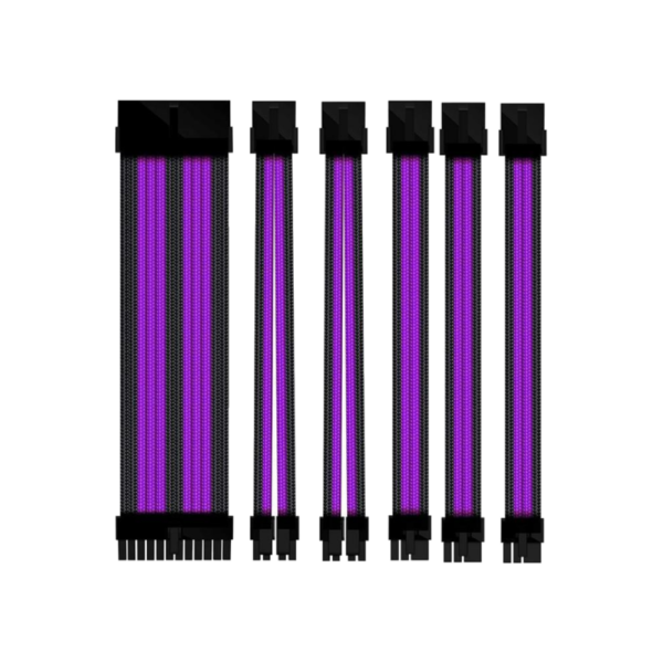 ezdiy-fab-psu-cable-extension-16awg-6-cable-v2-ezdpi228-5-bl EZDIY-FAB PSU Cable Extension 16AWG 6 Cable V2 EZDPI228-5 - Black Purple