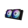 GAMDIAS CPU Cooler Aura GL240 LCD ARGB AIO 240mm - Black