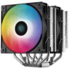 DEEPCOOL CPU Cooler AG620 ARGB Dual Tower 2 Fan ARGB 120mm