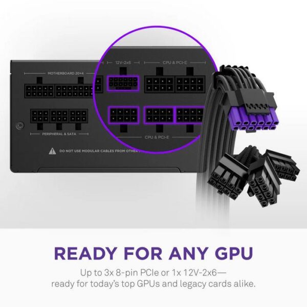 NZXT Power Supply C1000 Gold Core 1000W 80+ Gold Full Modular ATX 3.1
