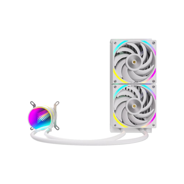 fpmax-cpu-cooler-oasis-l240-liquid-argb-white FPMAX CPU Cooler Oasis L240 Liquid ARGB - White
