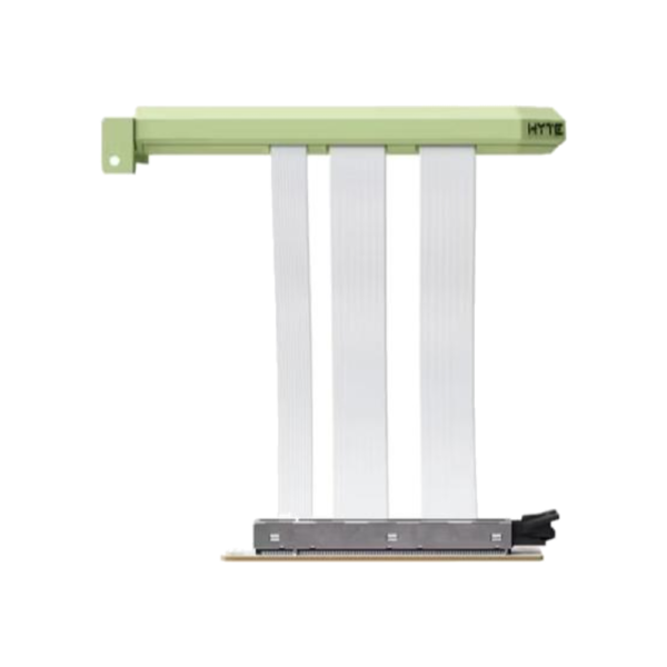 hyte-pci-e-5-0-riser-with-colored-shroud-matcha-milk HYTE PCI-E 5.0 Riser With Colored Shroud Matcha Milk