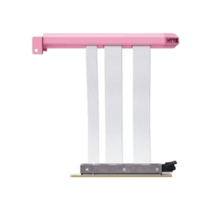 hyte-pci-e-5-0-riser-with-colored-shroud-strawberry-milk HYTE PCI-E 5.0 Riser With Colored Shroud Strawberry Milk