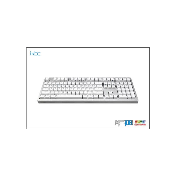 ikbc-keyboard-mf108-104-key-rgb-cherry-mx-brown-silver-frame IKBC Keyboard MF108 104 Key RGB Cherry MX Brown - Silver Frame