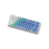 MCHOSE Keyboard G75 Pro Tri-Mode Gasket Mechanical Matcha Latte Switch V2 - Arctic Snow