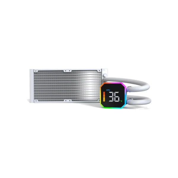 MONTECH CPU Cooler HyperFlow Digital 240 ARGB AIO - White