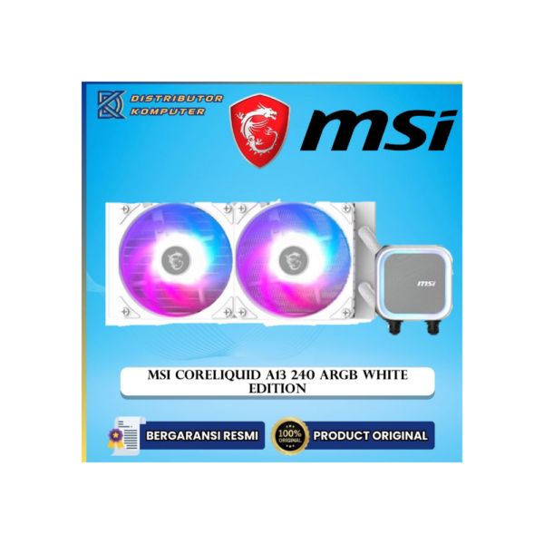 MSI CPU Cooler MAG CoreLiquid A13 240 ARGB - White